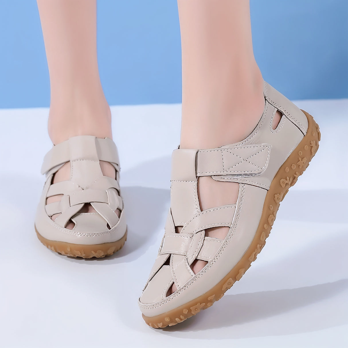 Velora – Skórzane Ortopedyczne Loafery Damskie