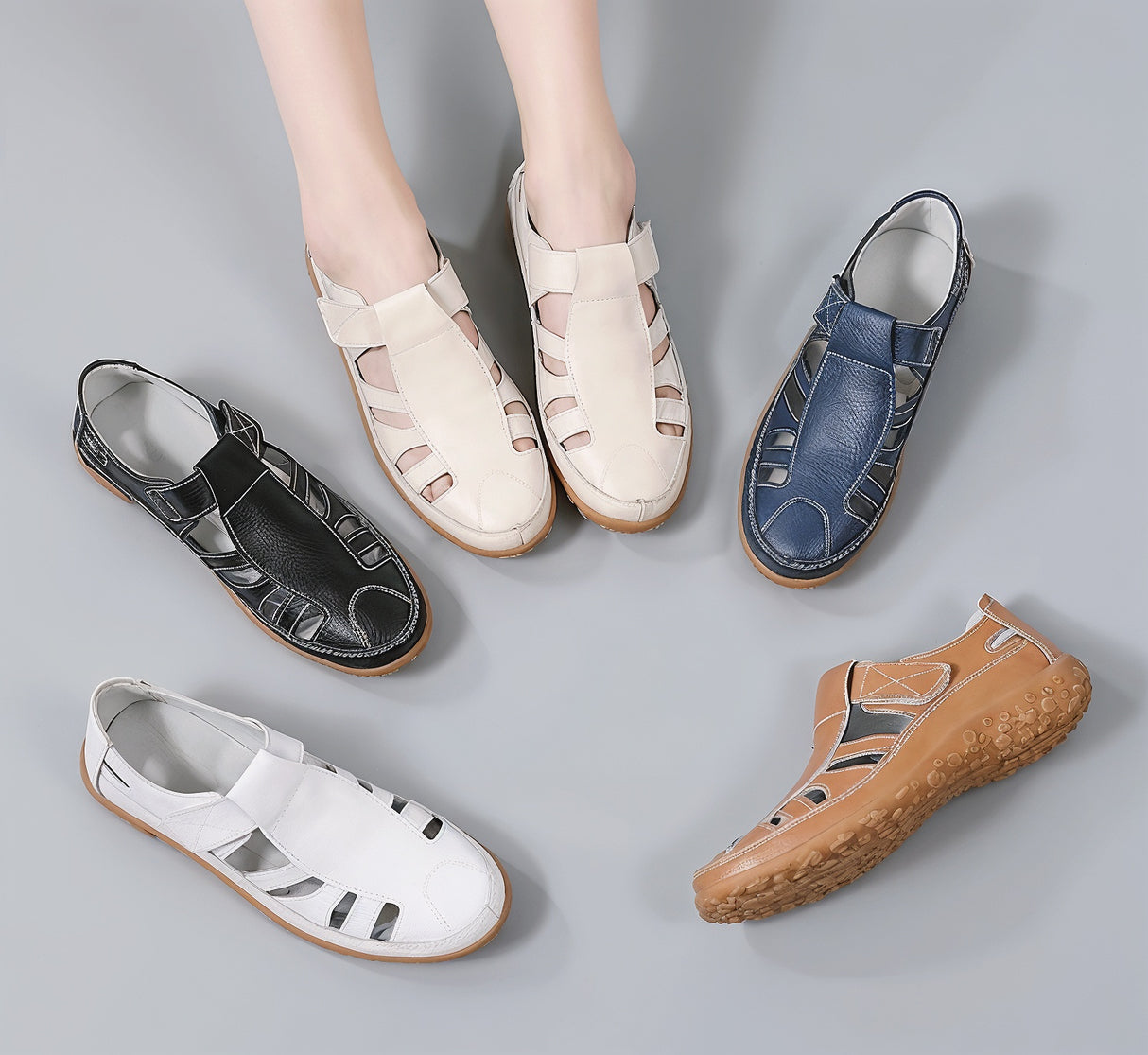 Stello – Skórzane Ortopedyczne Półbuty Damskie