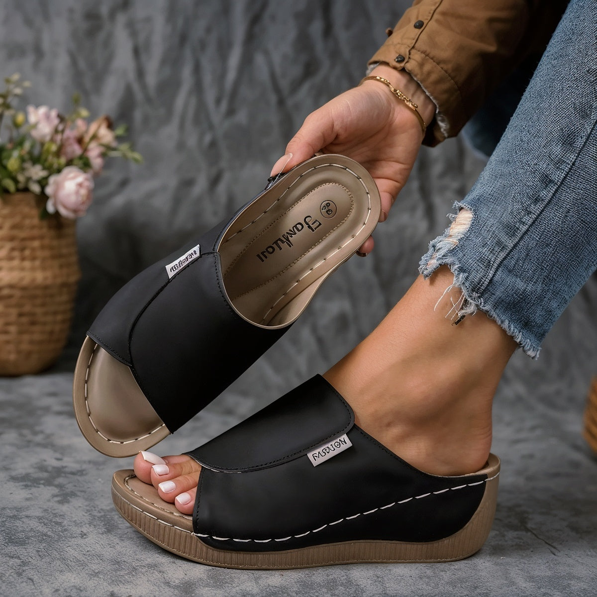 Nadia – Niezwykle Wygodne Ortopedyczne Sandały z Podparciem Łuku Stopy Dla Kobiet