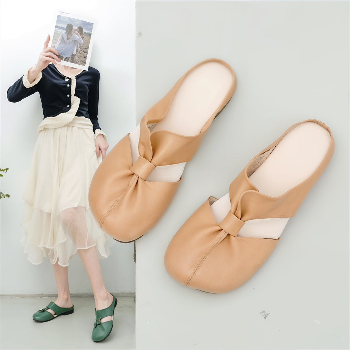 Zoe – Superwygodne Ortopedyczne Klapki Damskie z Ażurowym Wycięciem