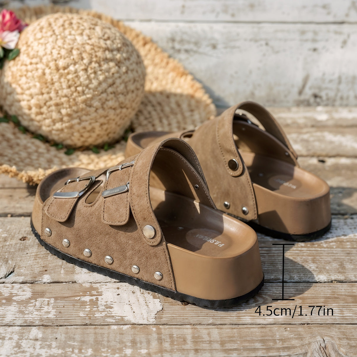 Vicky – Ultra Wygodne Ortopedyczne Sandały na Platformie z Klamrami