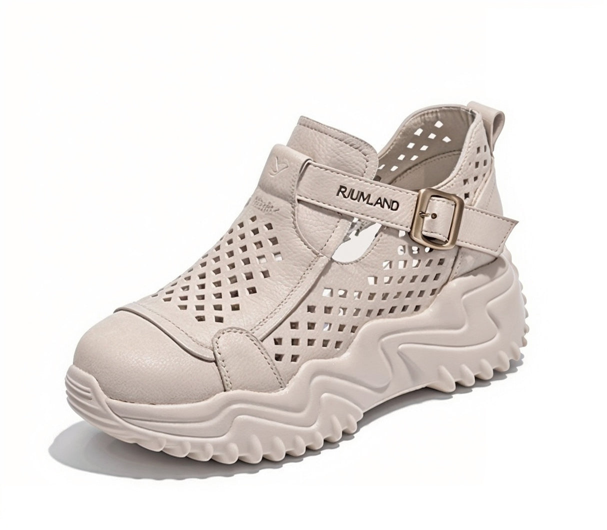 Elena – Niezwykle Wygodne Ortopedyczne Buty z Ażurową Cholewką i Grubą Podeszwą