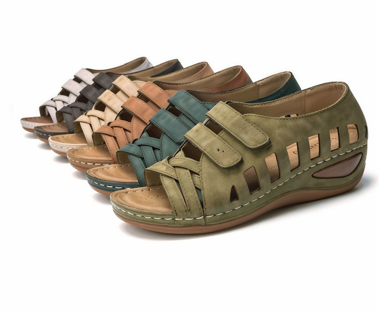 Hannah – Ultra wygodne Sandały Ortopedyczne Z Nowoczesnymi Wycięciami