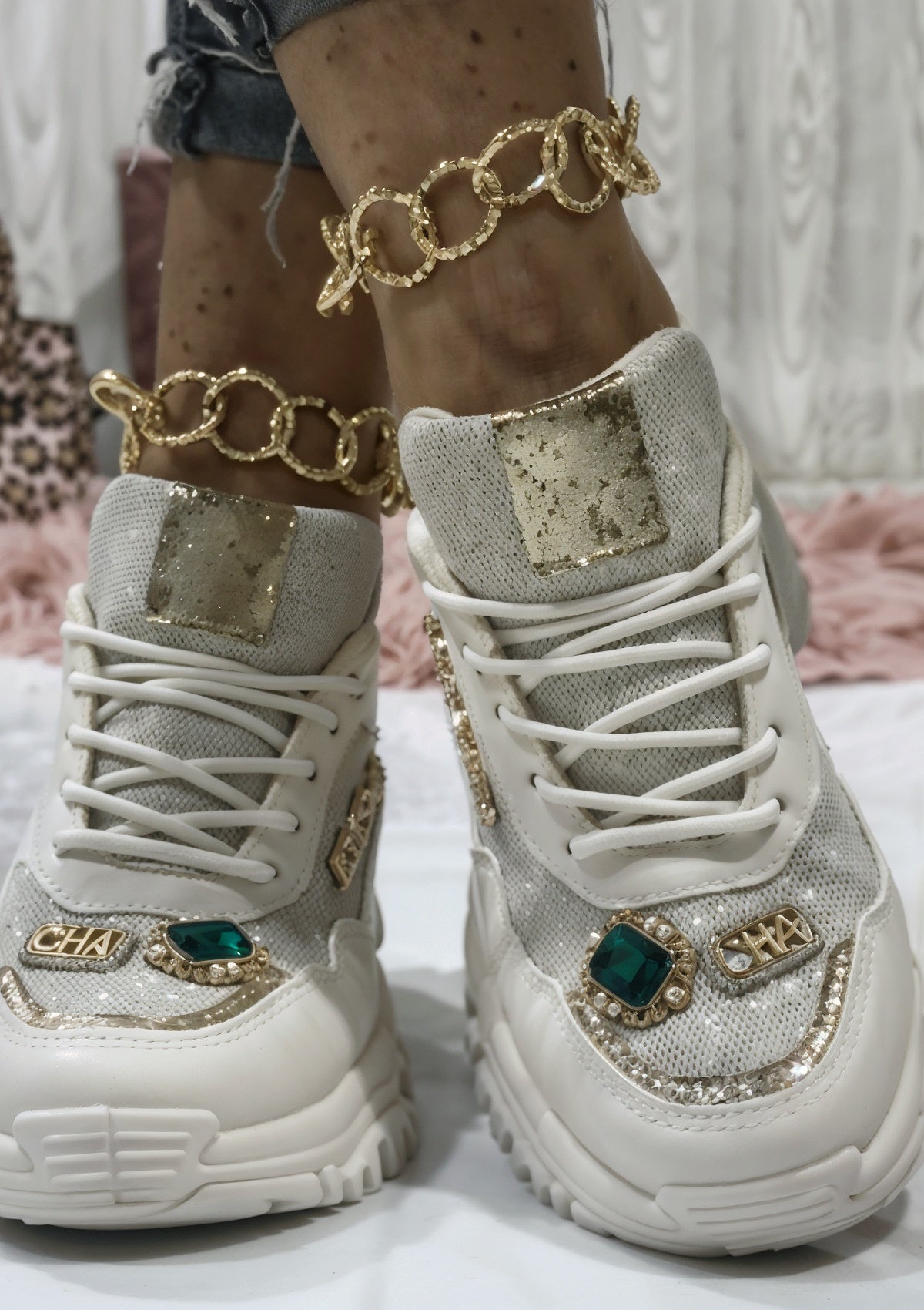 Eve – Ortopedyczne Błyszczące Sneakersy z Maksymalnym Komfortem i Stylowym Wykończeniem