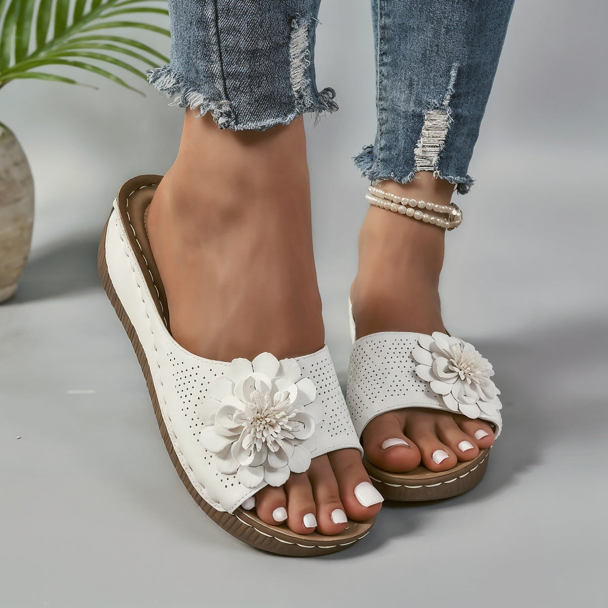 Olive – Ortopedyczne Sandały na Koturnie