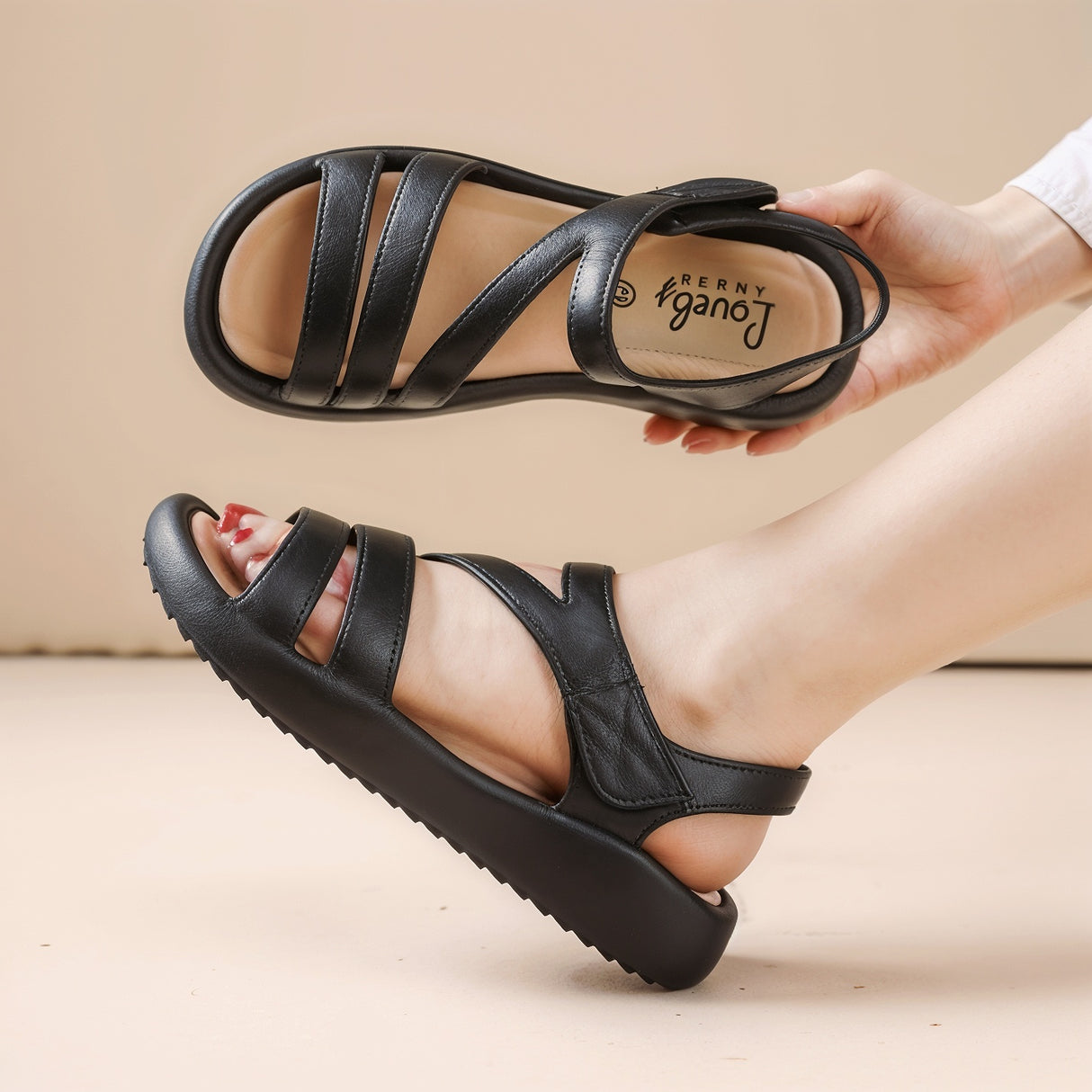 Valerie – Ultralekkie Ortopedyczne Sandały Płaskie Dla Maksymalnego Komfortu