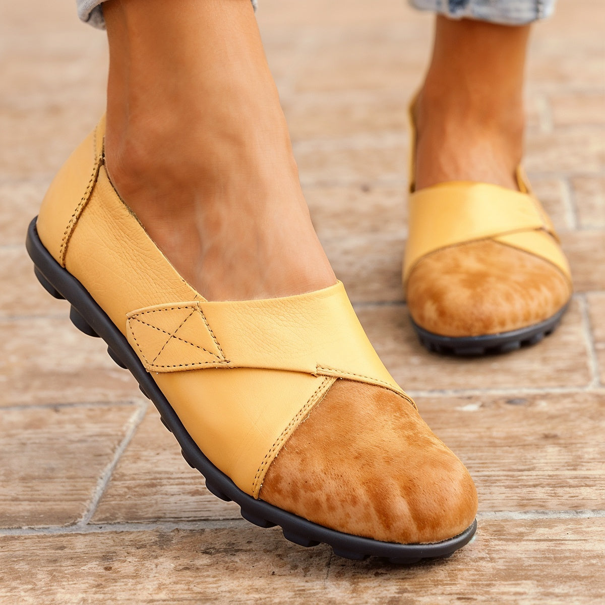 Gail – Niezwykle Wygodne Ortopedyczne Skórzane Mokasyny