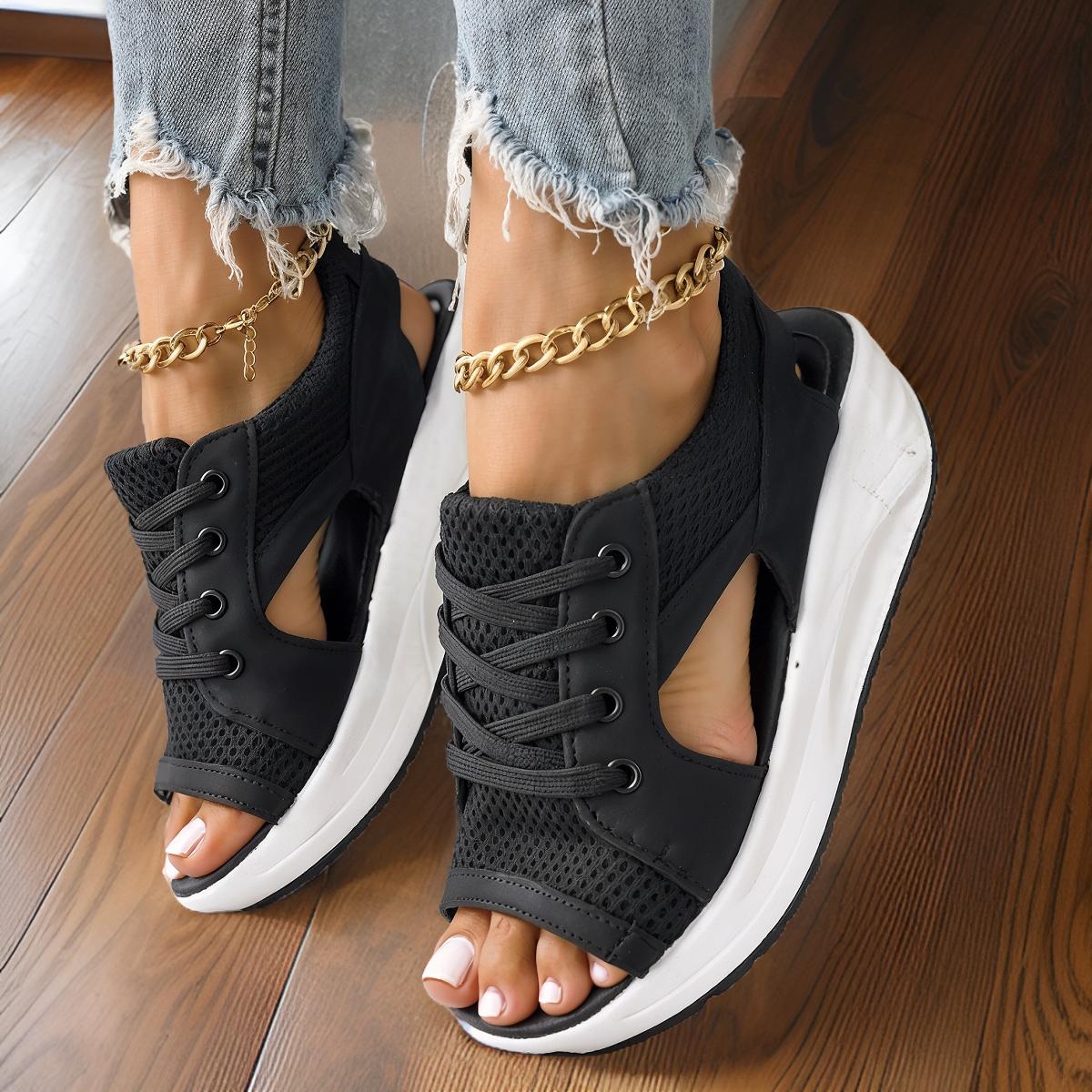 Sienna – Ortopedyczne Oddychające Damskie Buty Sportowe Sznurowane