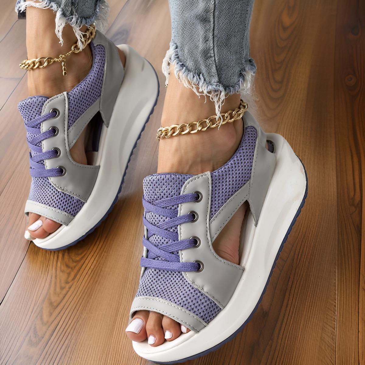 Sienna – Ortopedyczne Oddychające Damskie Buty Sportowe Sznurowane