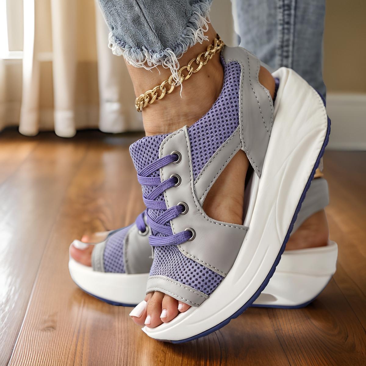 Sienna – Ortopedyczne Oddychające Damskie Buty Sportowe Sznurowane