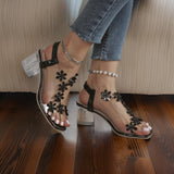 Eloria – Eleganckie Ortopedyczne Sandały z Kryształkami