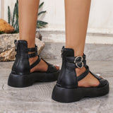 Caroline – Niezwykle Wygodne Ortopedyczne Sandały na Platformie z Miękkim Koturnem