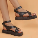 Elainne – Superwygodne Ortopedyczne Sandały Sportowe z Grubą Podeszwą