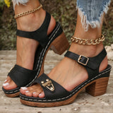 Brooke – Ultrawygodna Ortopedyczna Sandały na Słupku