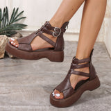 Caroline – Niezwykle Wygodne Ortopedyczne Sandały na Platformie z Miękkim Koturnem