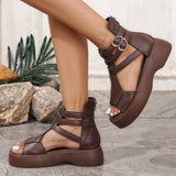 Caroline – Niezwykle Wygodne Ortopedyczne Sandały na Platformie z Miękkim Koturnem