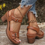 Brooke – Ultrawygodna Ortopedyczna Sandały na Słupku