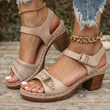 Brooke – Ultrawygodna Ortopedyczna Sandały na Słupku