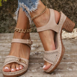 Brooke – Ultrawygodna Ortopedyczna Sandały na Słupku