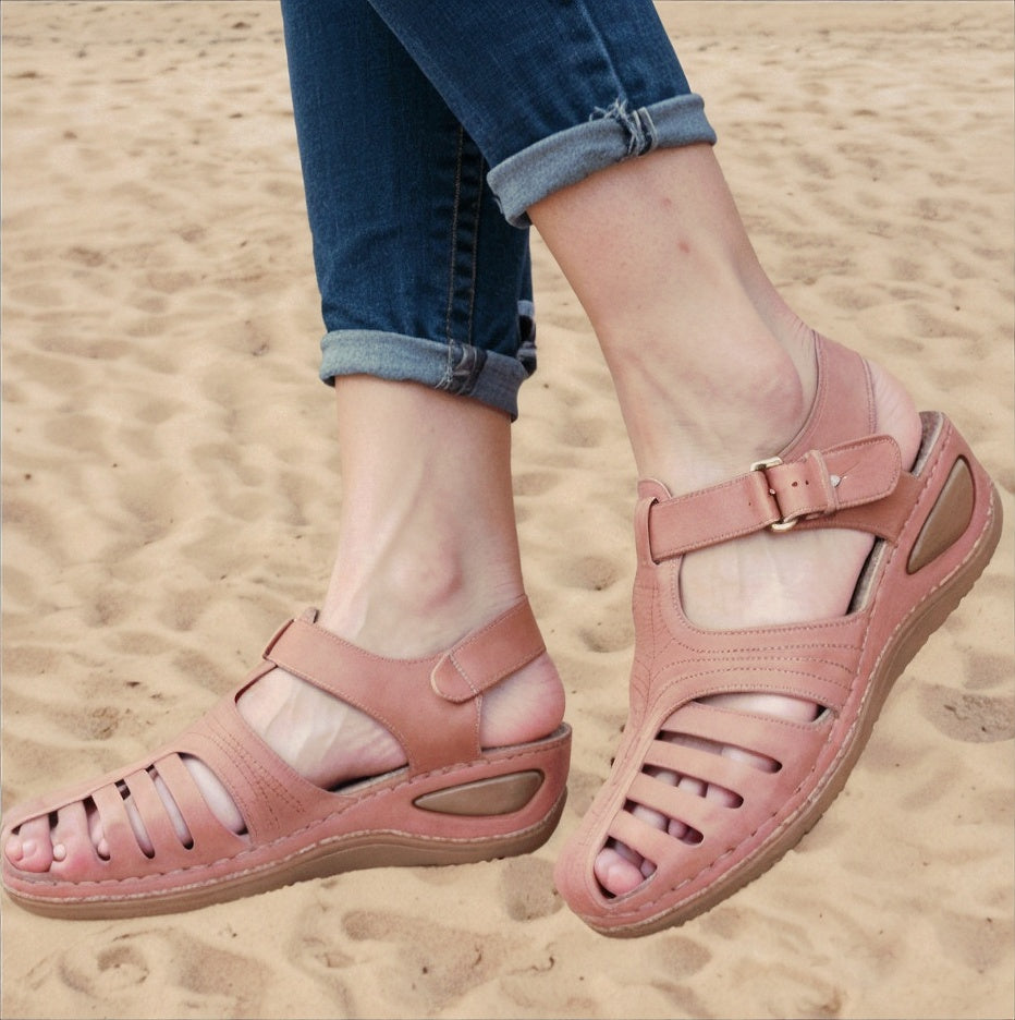 Andrea – Niezwykle Wygodne Ortopedyczne Letnie Sandały z Pełnym Wsparciem Stopy