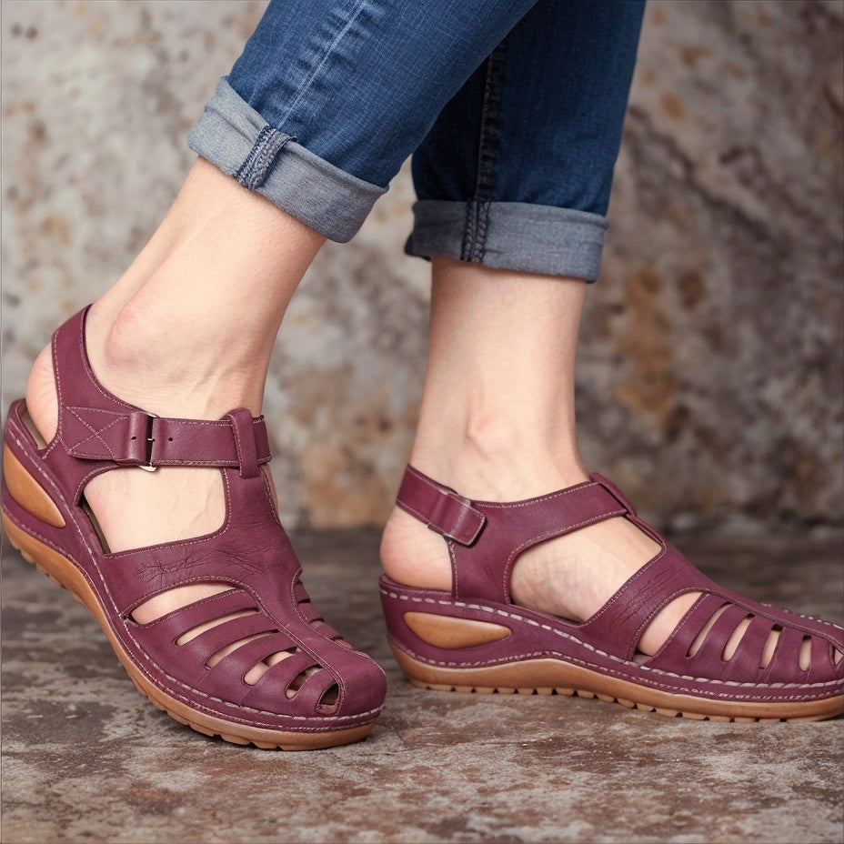 Andrea – Niezwykle Wygodne Ortopedyczne Letnie Sandały z Pełnym Wsparciem Stopy