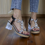 Eloria – Eleganckie Ortopedyczne Sandały z Kryształkami