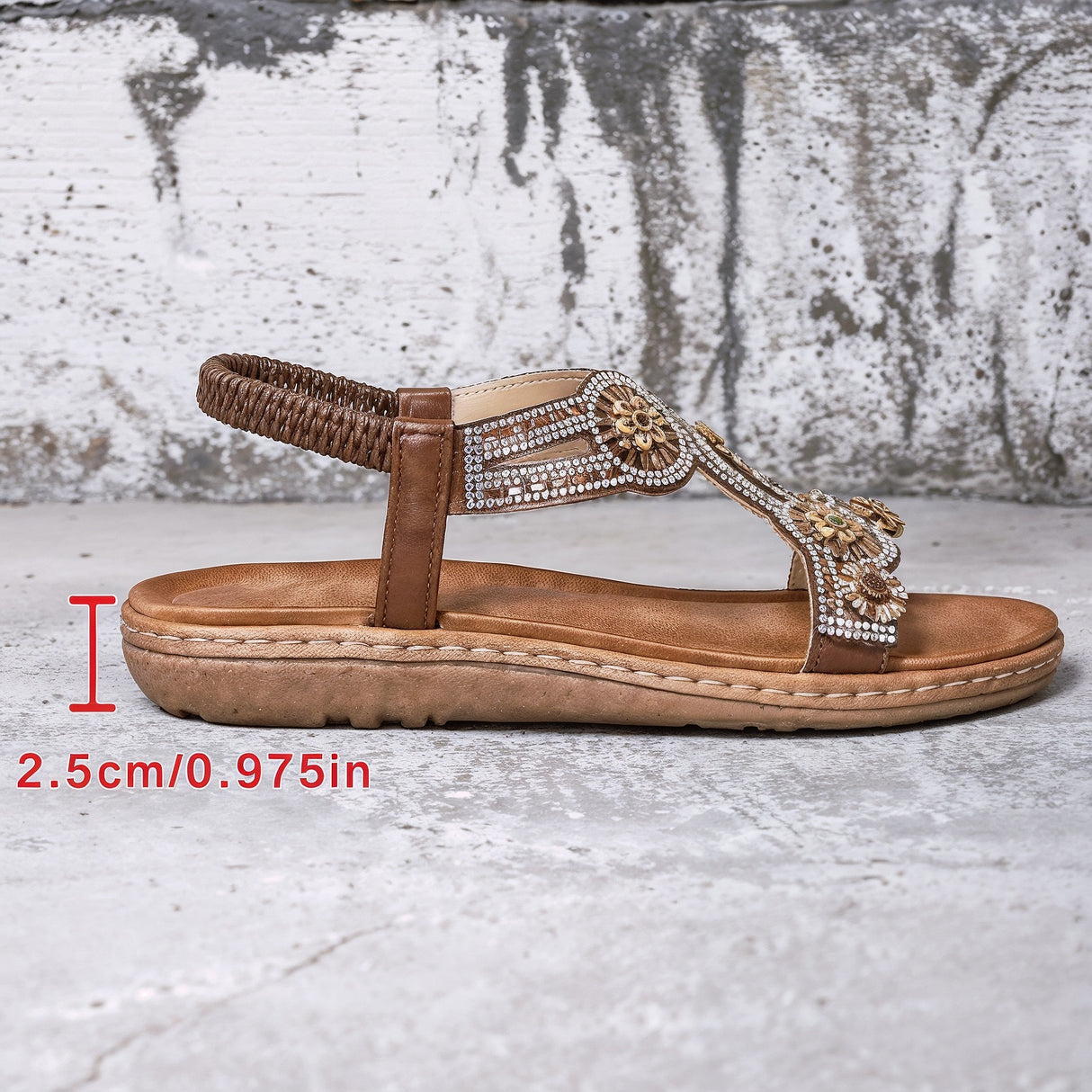 Adrienne – Ultra Wygodne Ortopedyczne Letnie Sandały z Cyrkoniami