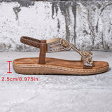 Adrienne – Ultra Wygodne Ortopedyczne Letnie Sandały z Cyrkoniami