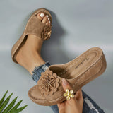 Olive – Ortopedyczne Sandały na Koturnie