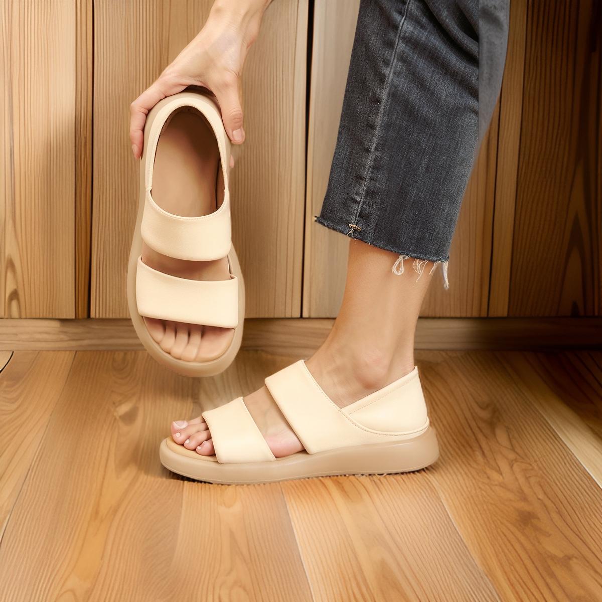 Ivory – Ortopedyczne Wygodne Wsuwane Sandały