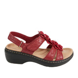 Florie – Ortopedyczne sandały damskie z kwiatowym akcentem