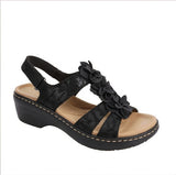 Florie – Ortopedyczne sandały damskie z kwiatowym akcentem